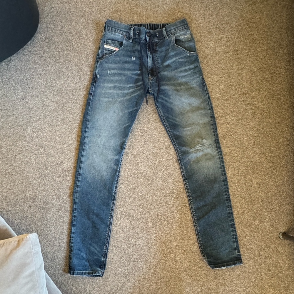 Diesel Men’s Skinny Jeans - Dark Blue Wash